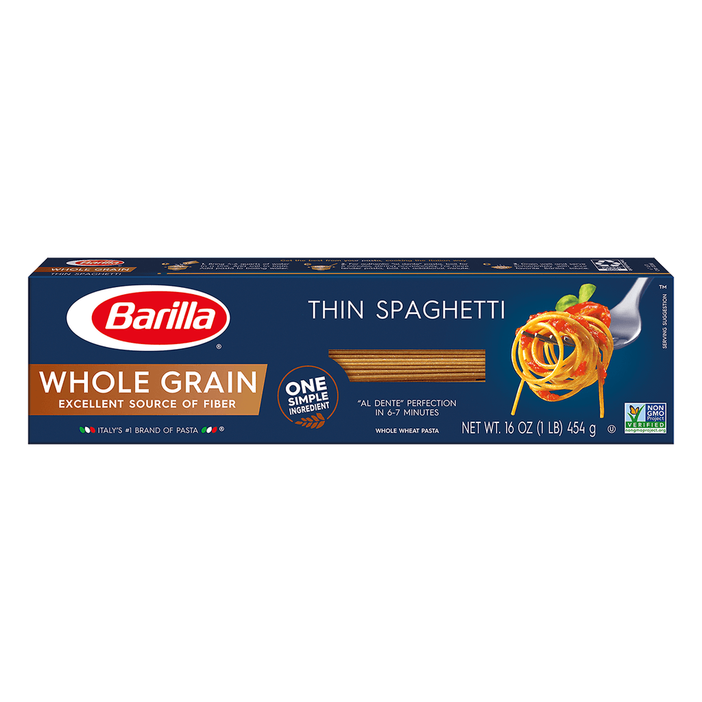 Barilla Whole Grain Thin Spaghetti 16oz - Seabra Foods Online