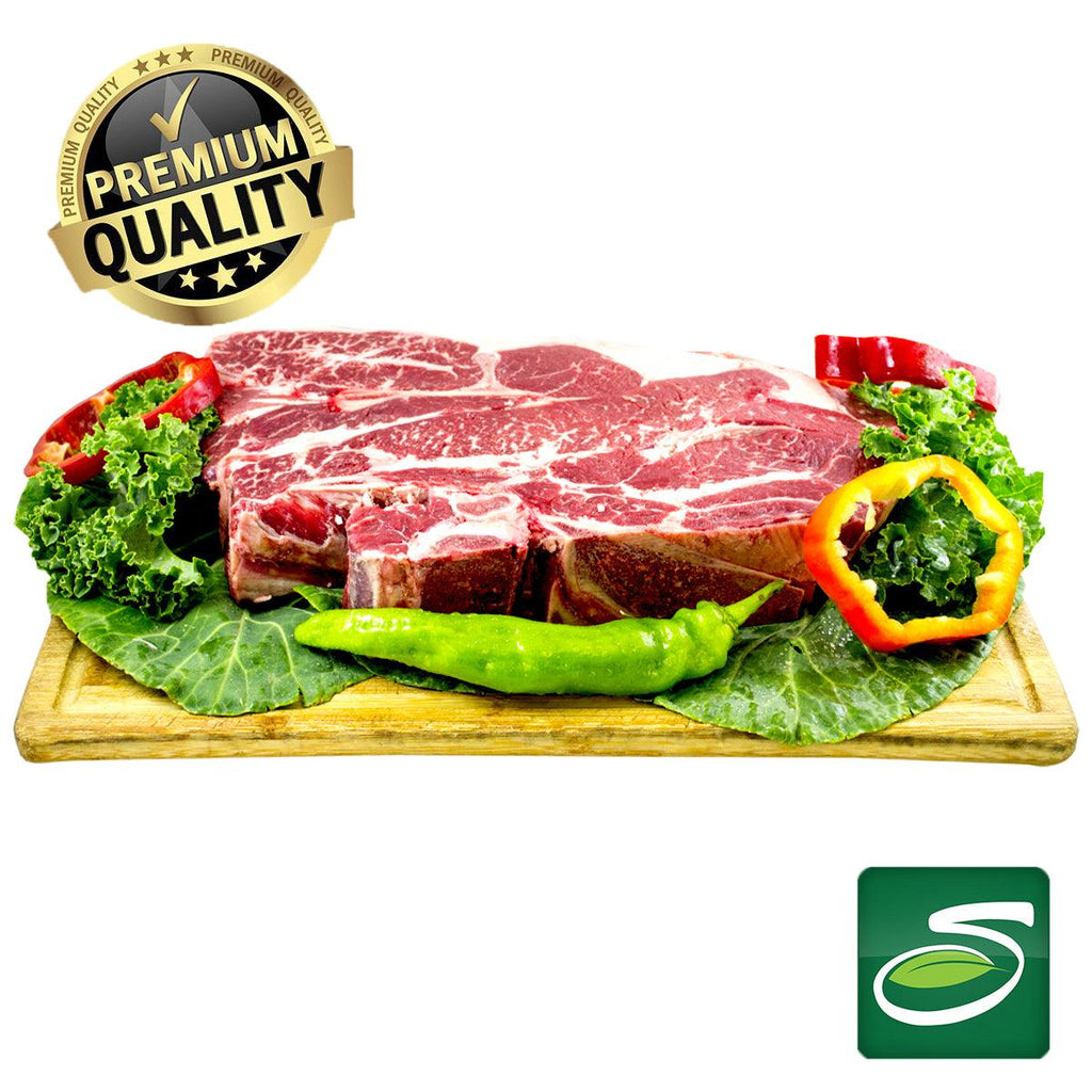 Beef Bone In 7 Bone Chuck Steak 1.60lb P - Seabra Foods Online