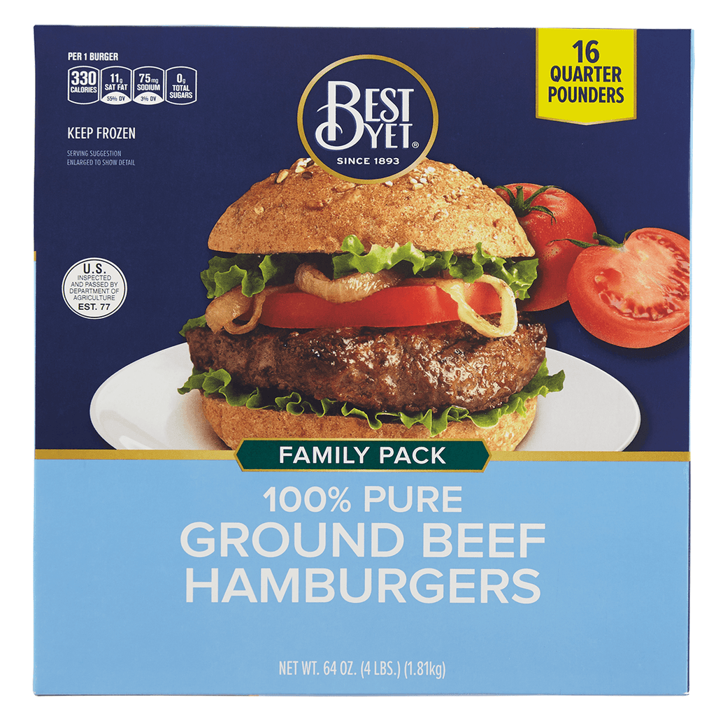 Best Yet 100% Ground Beef Hamb/Family Pk - Seabra Foods Online