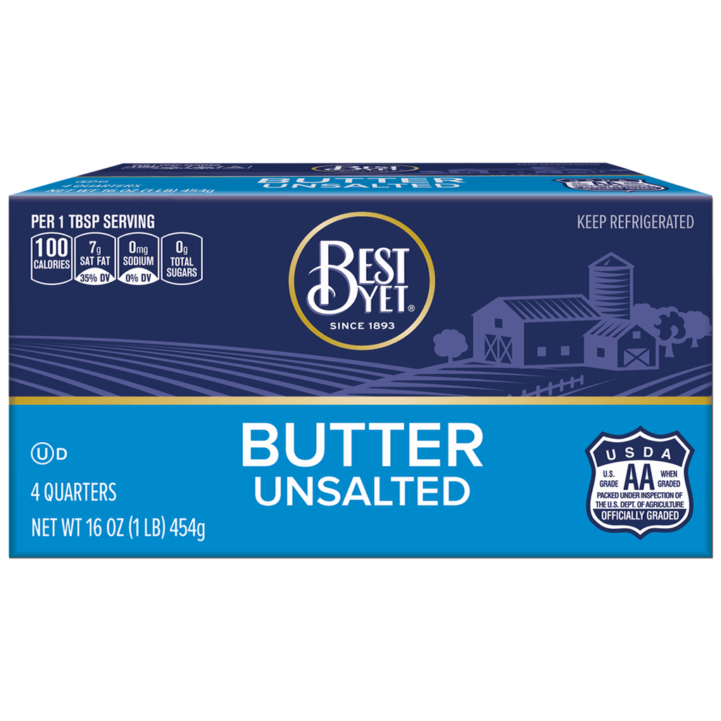 Best Yet Unsalted Butter Qtrs - Seabra Foods Online