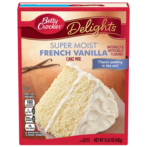 Betty Crocker French Vanilla Cake Mix 15 - Seabra Foods Online