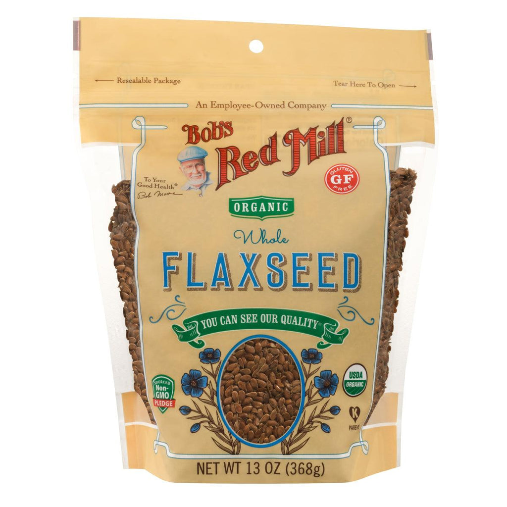 Bobs Red Mill Organic Flax Seed 13oz - Seabra Foods Online