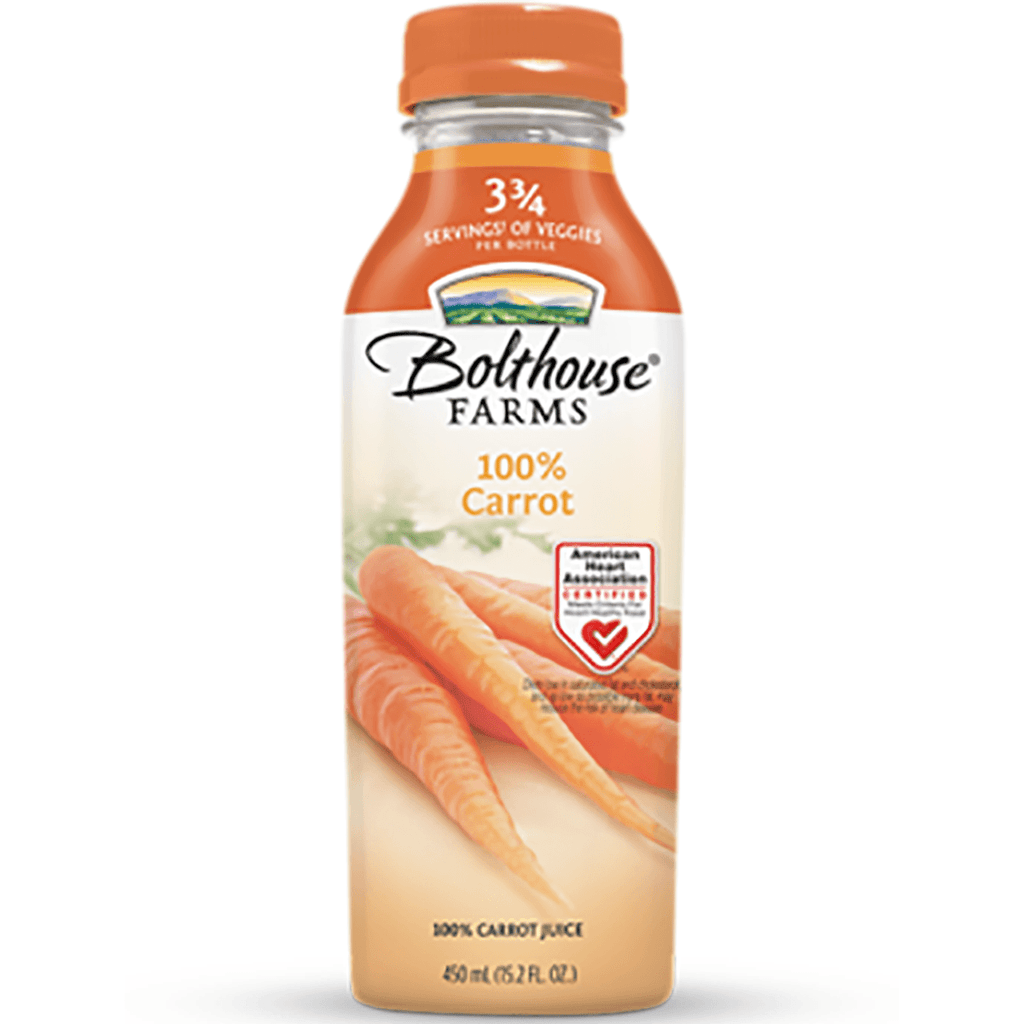 Bolthouse F.100% Carrot Juice 15.2oz - Seabra Foods Online