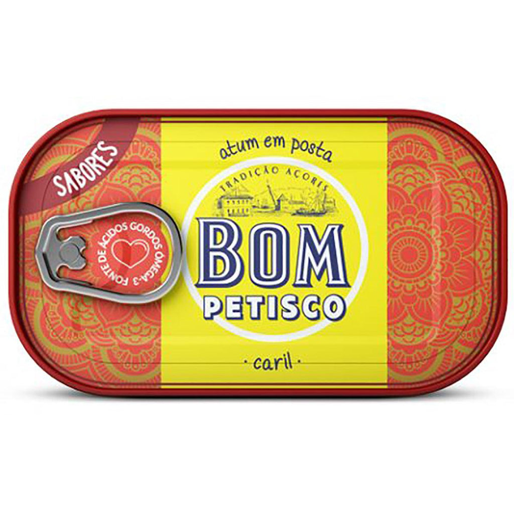 Bom Petisco Atum em Posta Caril 4.23oz - Seabra Foods Online