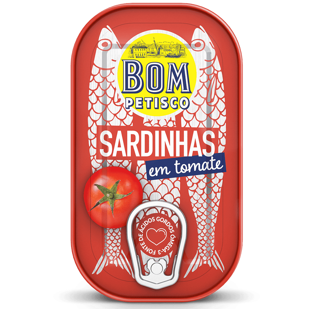 Bom Petisco Sardines in Tomato Sce 4.23z - Seabra Foods Online