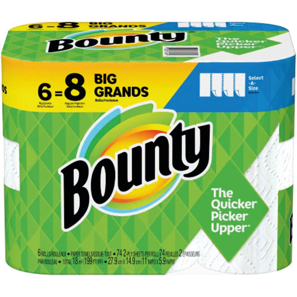 Bounty Paper Towel SAS White 6Roll - Seabra Foods Online