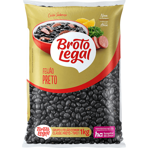 Broto Legal Feijao Preto 2lb - Seabra Foods Online