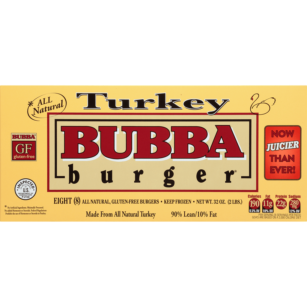 Bubba Burger Turkey Burgers 2lb - Seabra Foods Online