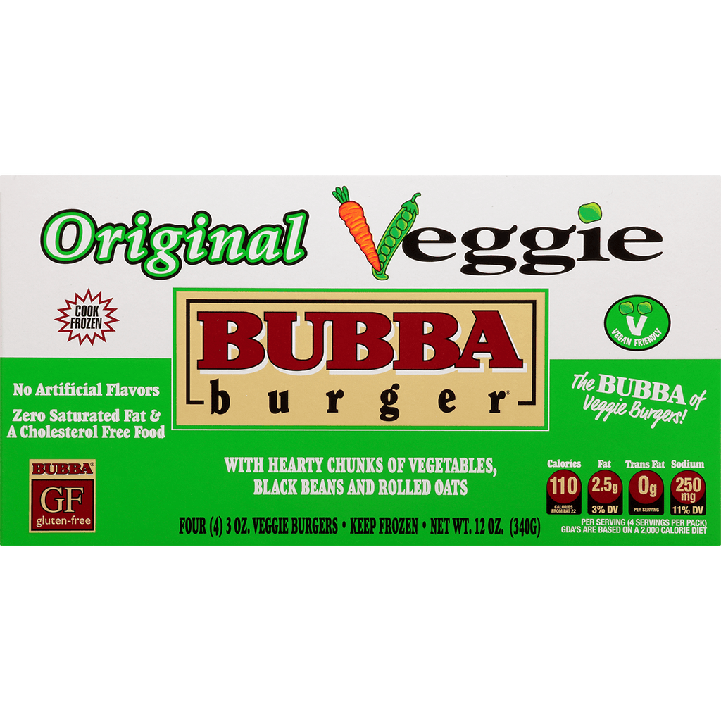 Bubba Burger Veggie Burger 12oz - Seabra Foods Online