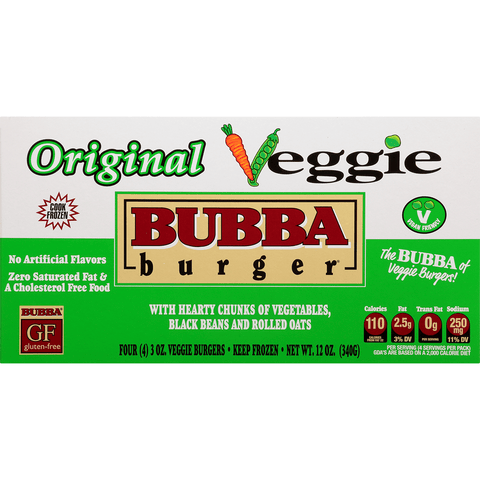 Bubba Burger Veggie Burger 12oz - Seabra Foods Online