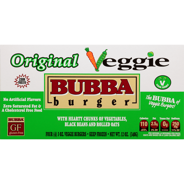 Hambúrguer Vegetariano Bubba Burger 12oz | Seabra Foods Online