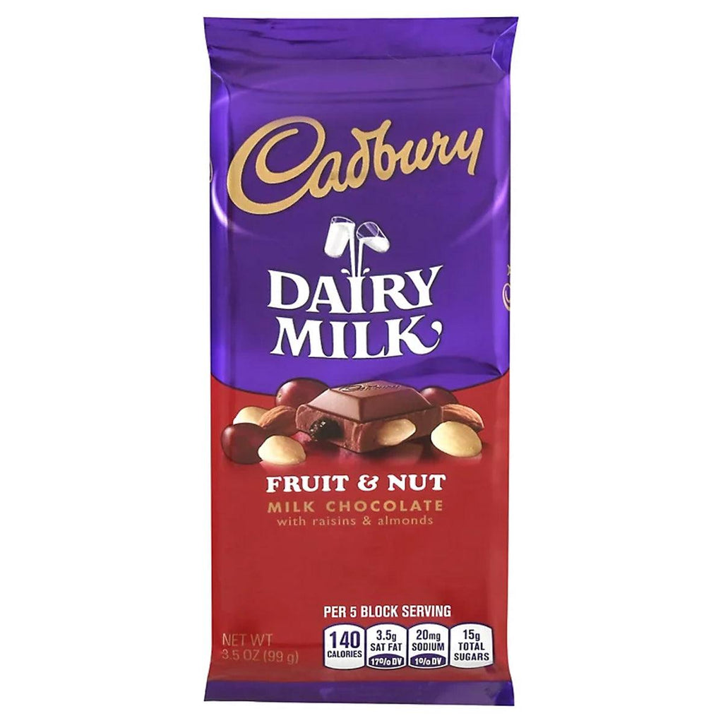 Cadbury Fruit&Nut Milk Chocolate - Seabra Foods Online