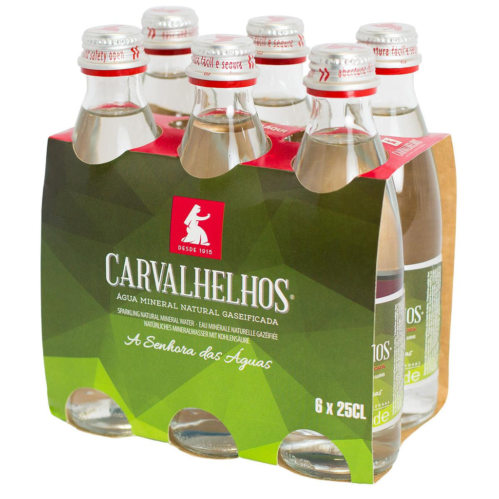 Carvalhelhos Water w/ Gas 6PK - Seabra Foods Online