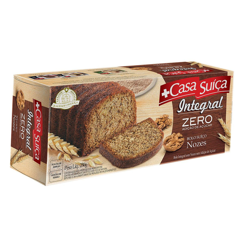 Casa Suica Bolo Integral Zero Acucar Noz - Seabra Foods Online