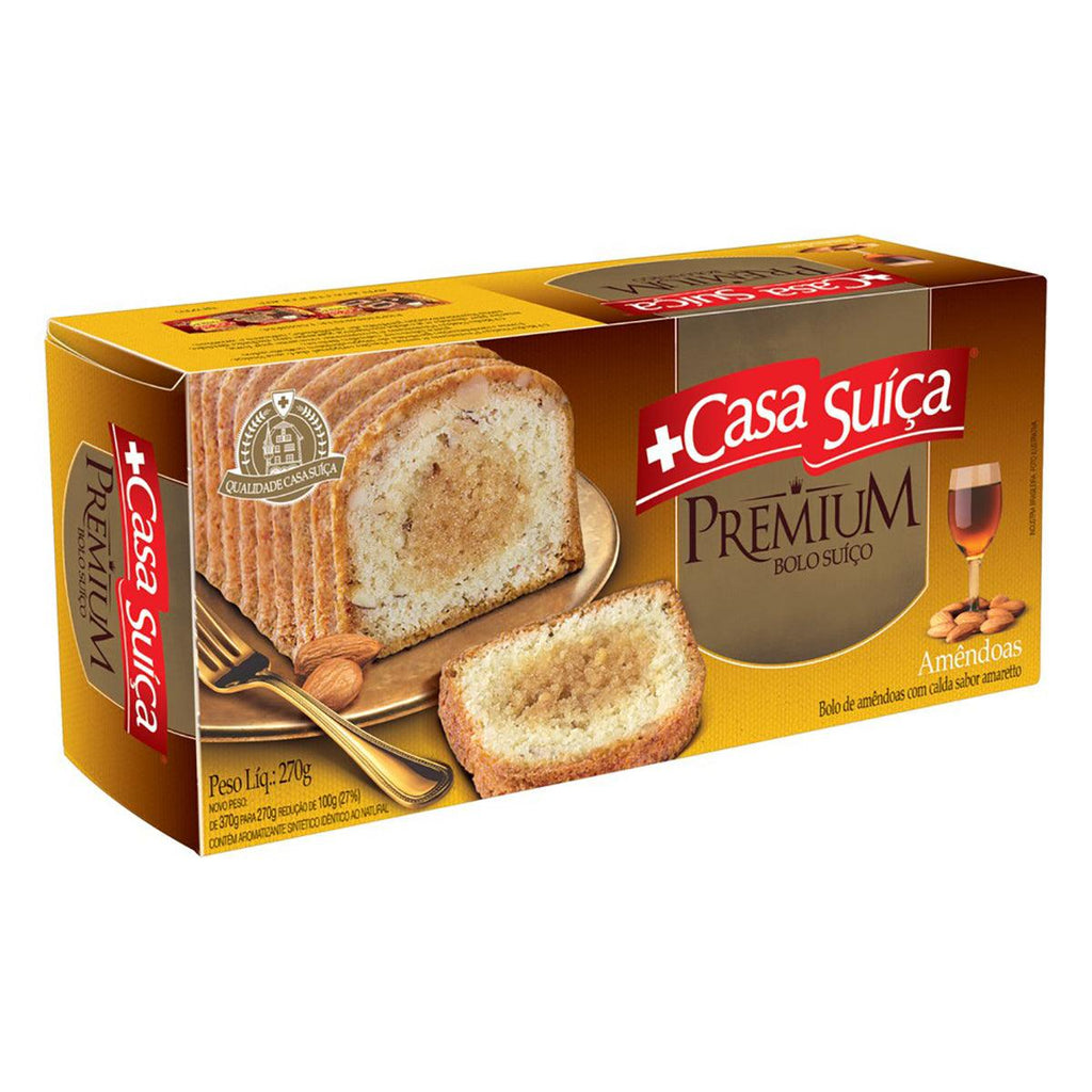 Casa Suica Bolo Premium Amendoas 9.5z - Seabra Foods Online