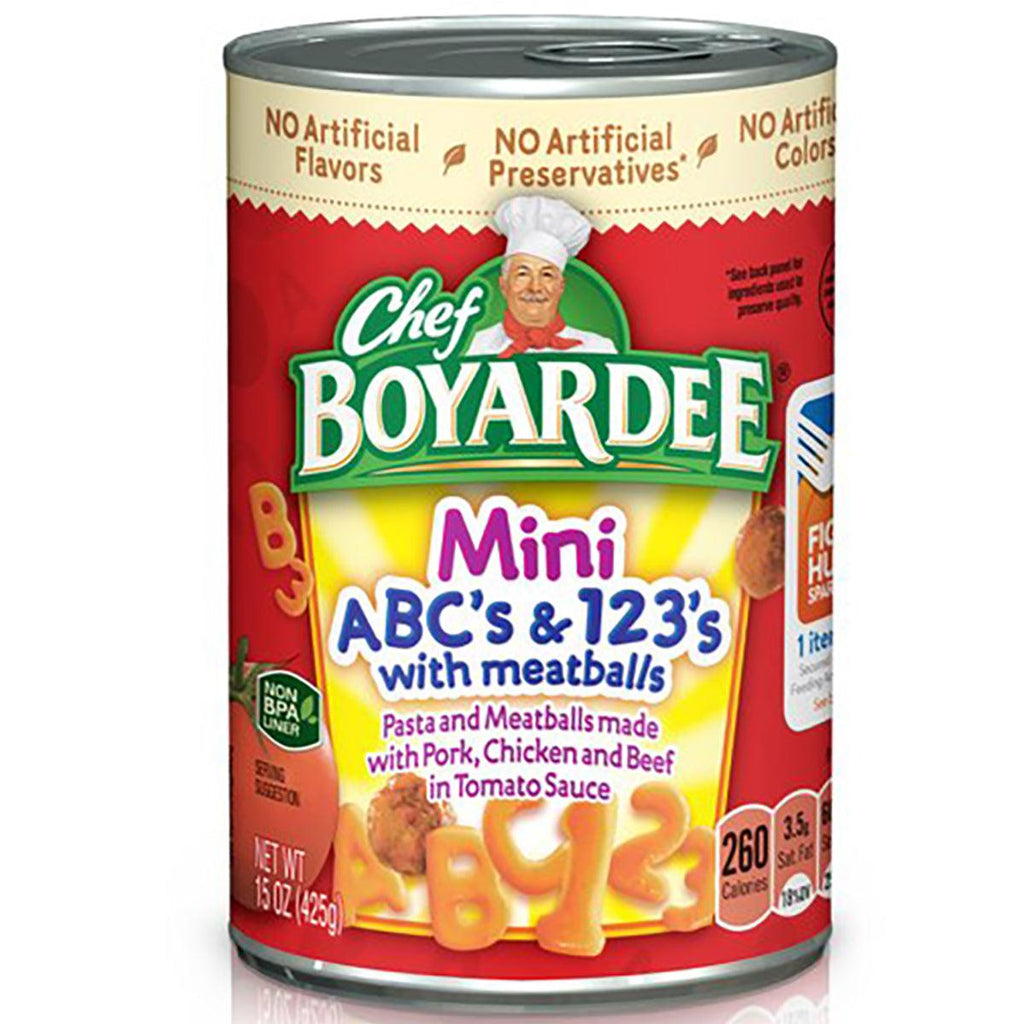 Chef Boyardee ABC/123 Meatballs 15oz - Seabra Foods Online