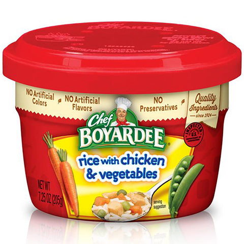 Chef Boyardee Micro Rice W/Chicken 7.5z - Seabra Foods Online