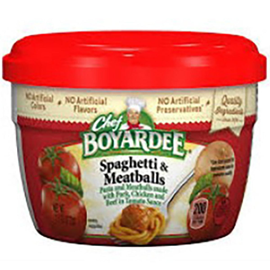 Chef Boyardee Spaghetti W/Meatballs 7.5o - Seabra Foods Online