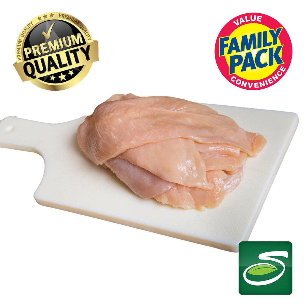 Chicken Thin Sliced Cutlets F.Pack 1.70lb Package - Seabra Foods Online