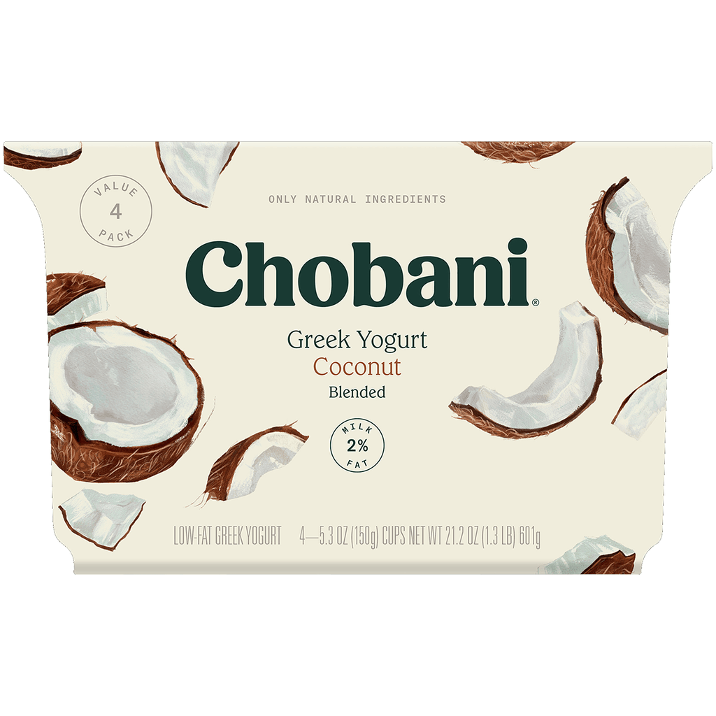 Chobani Greek Coconut Yog 2%4PK - Seabra Foods Online