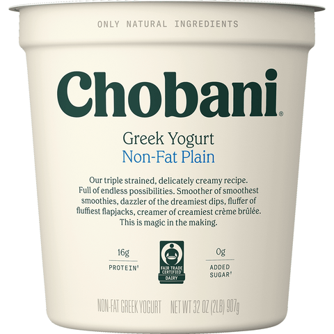 Chobani Greek Yogurt Natural - Seabra Foods Online