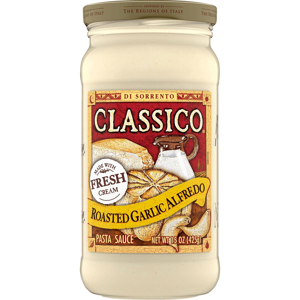 Classico Roast Garlic Alfedo Sce 15oz - Seabra Foods Online