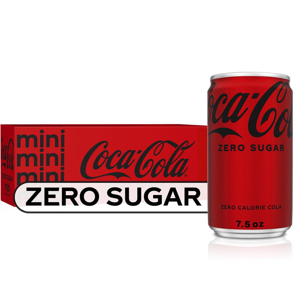 Coca Cola Zero Sugar Mini Can 10 PK - Seabra Foods Online