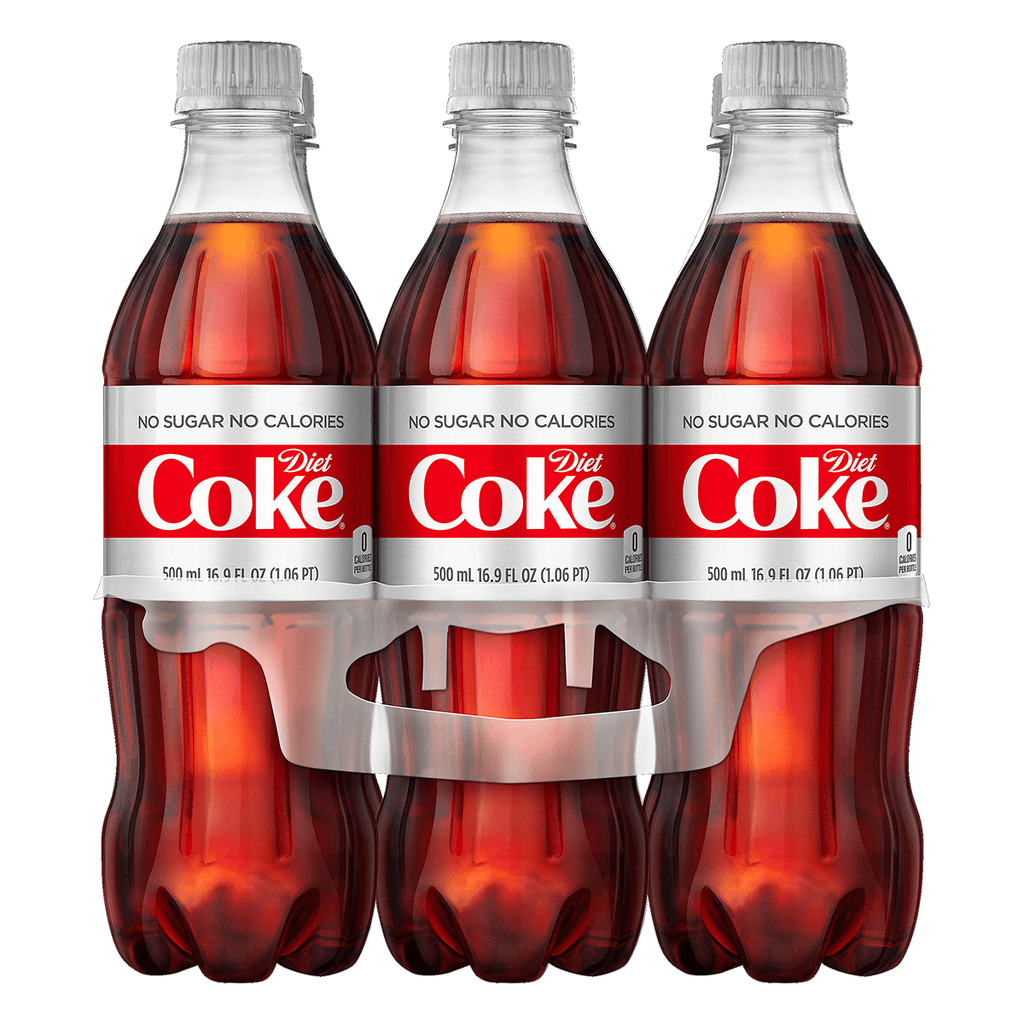 Coke Diet Soda Bottle 6PK - Seabra Foods Online