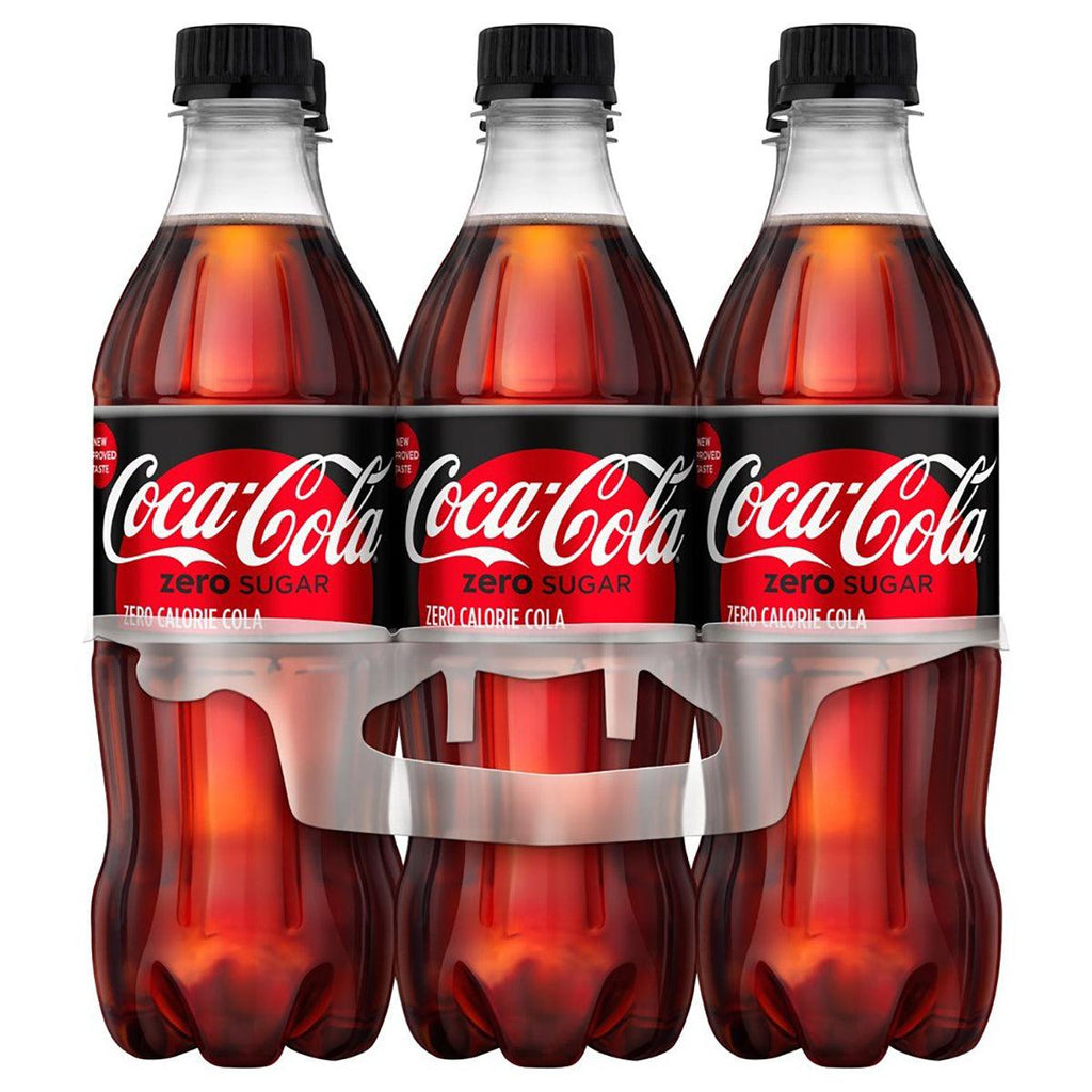 Cola Coca Cola Zero Bottle 6PK - Seabra Foods Online