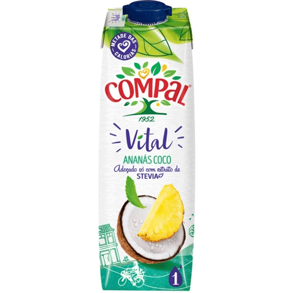Compal Vital Pineapple/Coco 33.8floz - Seabra Foods Online