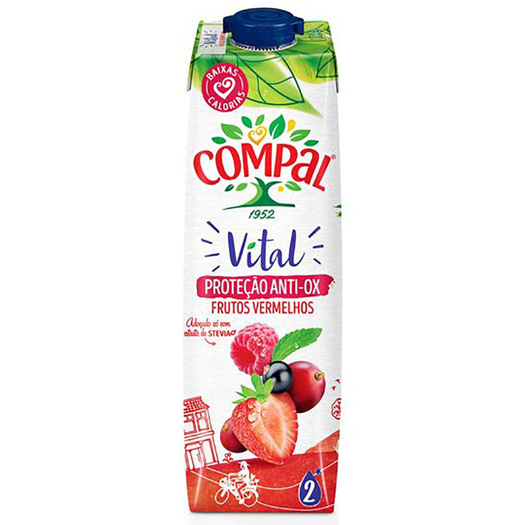 Compal Vital Red Fruits 33.8oz - Seabra Foods Online