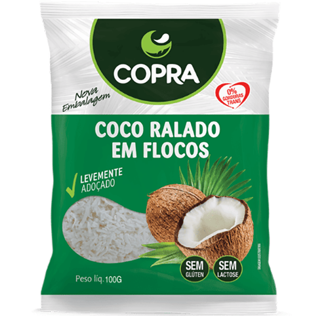 Copra Coco Ralado em Flocos 3.52oz - Seabra Foods Online