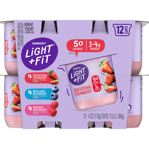 Dannon L&F Strw/Blue/Rasp 12Pk - Seabra Foods Online