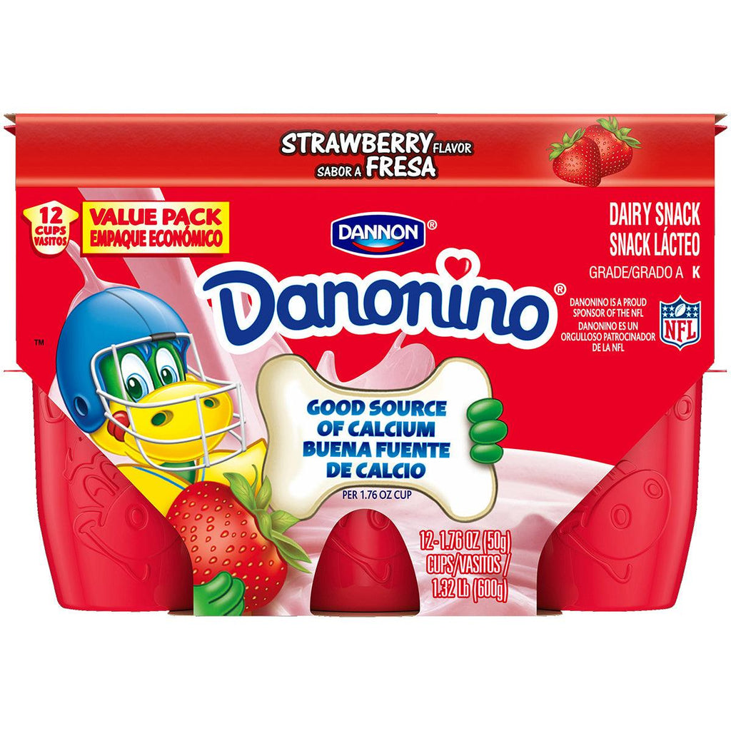 Danonino Strawberry Yog.12PK - Seabra Foods Online