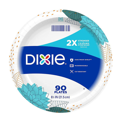 Dixie Plates 2x Stronger 90ct - Seabra Foods Online