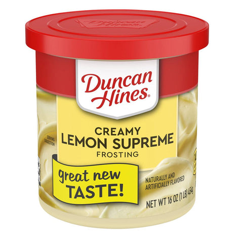 Duncan Hines Creamy Lemon Frosting 16oz - Seabra Foods Online