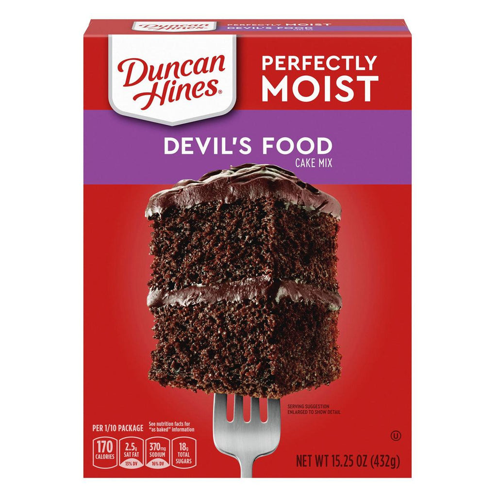 Duncan Hines Devils Food Cake Mix 15z - Seabra Foods Online