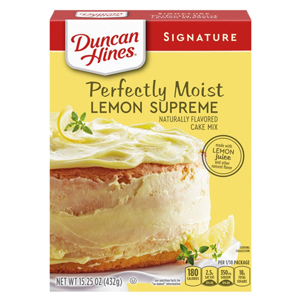 Duncan Hines Lemon Supreme Cake 15.25oz - Seabra Foods Online