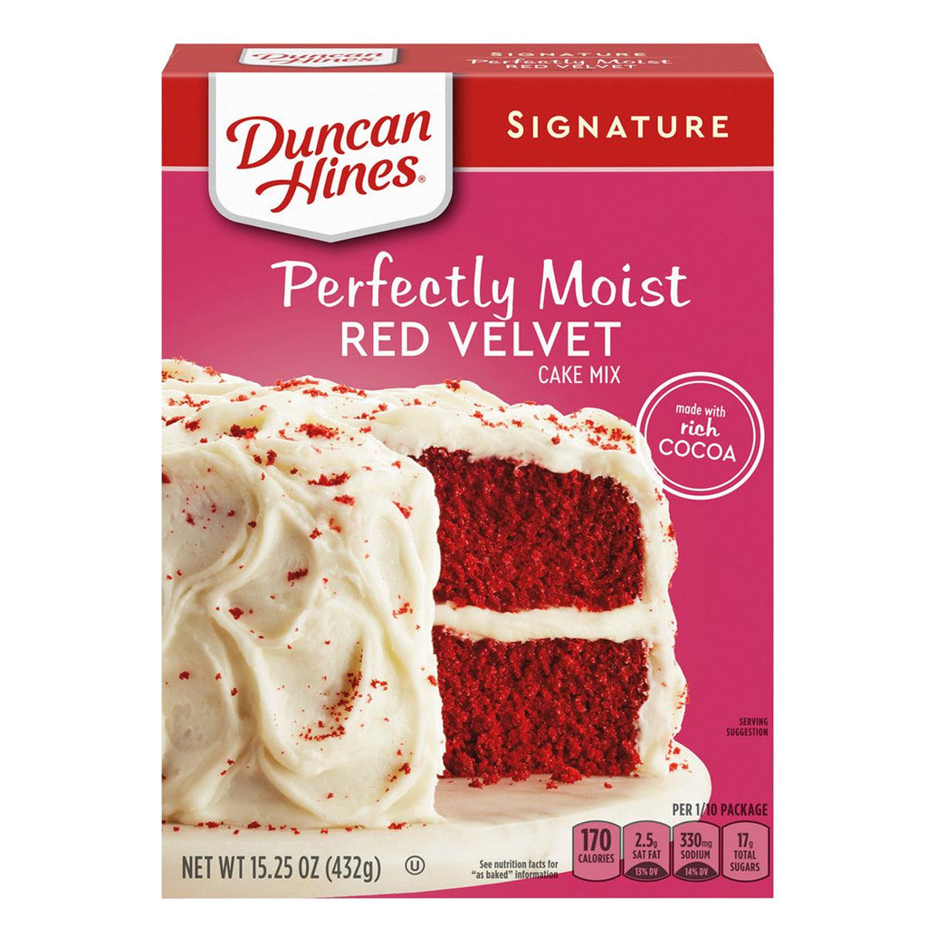 Duncan Hines Red Velvet Cake Mix 15.25oz - Seabra Foods Online