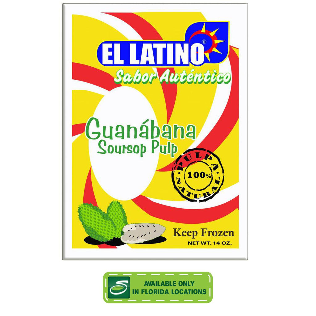 El Latino Guanabana Pulp 100%Natural 14o - Seabra Foods Online