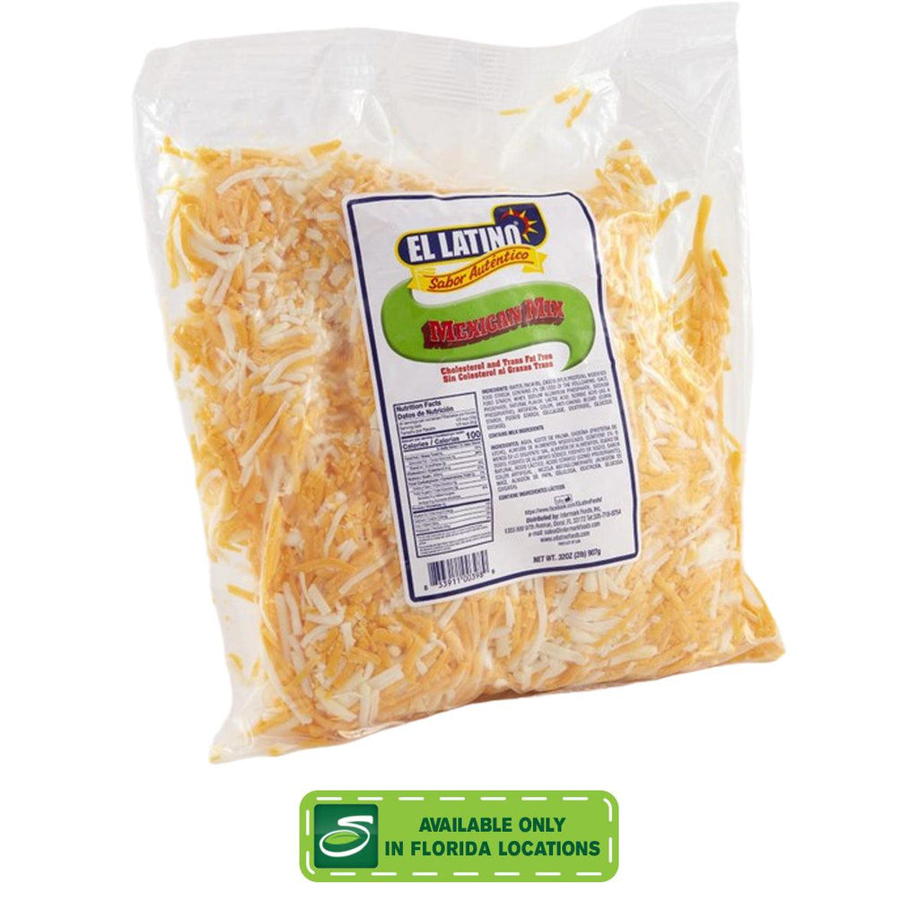 El Latino Mexican Shredded Cheese 2lb - Seabra Foods Online