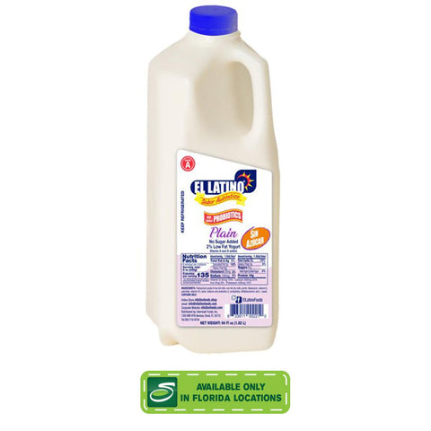 El Latino Plain Yogurt NS Added 64oz - Seabra Foods Online