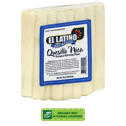 El Latino Quesillo Nicaraguense en Tiras - Seabra Foods Online