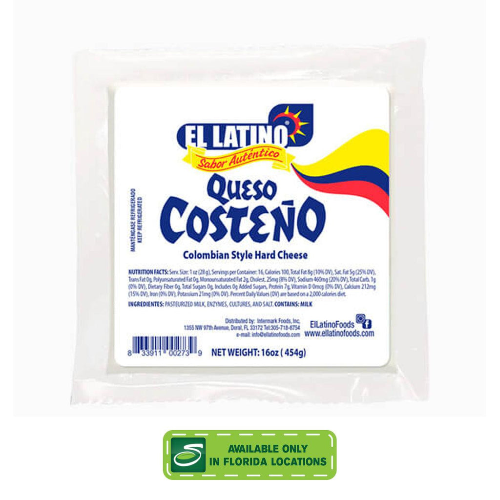 El Latino Queso Costeno 1lb - Seabra Foods Online
