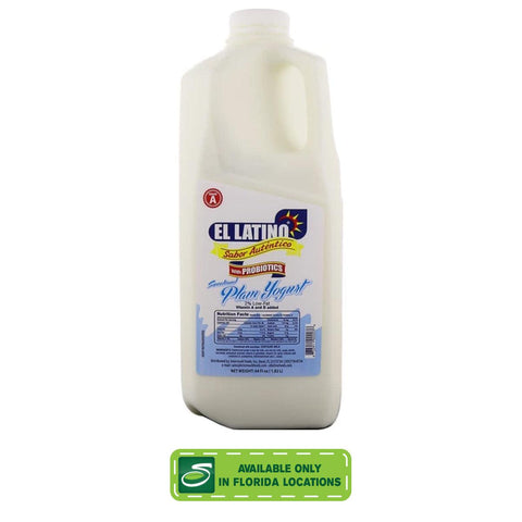 El Latino Sweetened Plain Yogurt 64oz - Seabra Foods Online