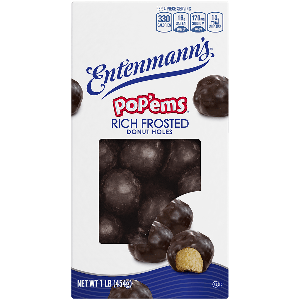 Entenmanns Popems Rich Frosted Donuts 16 - Seabra Foods Online