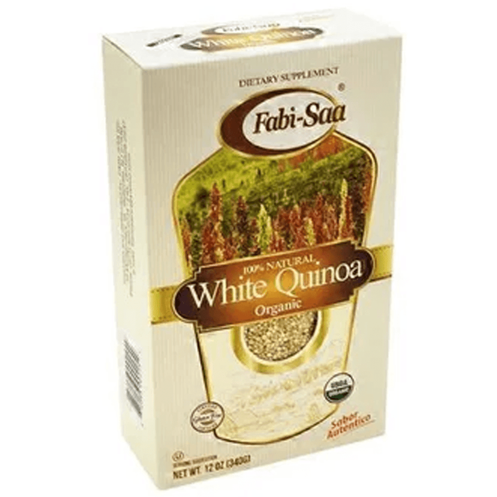 Fabi Saa Organic White Quinoa 12oz - Seabra Foods Online