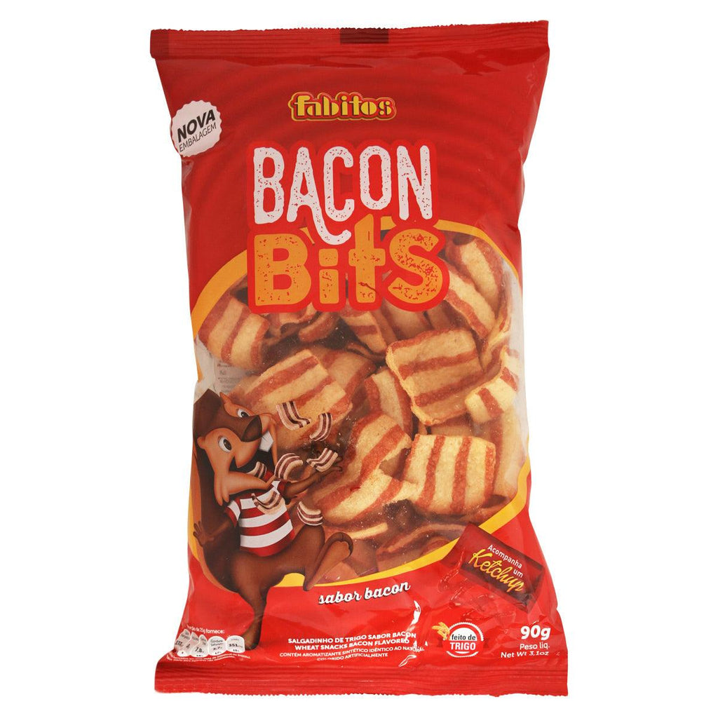 Fabitos Salgadinho Bacon Bits 90g - Seabra Foods Online