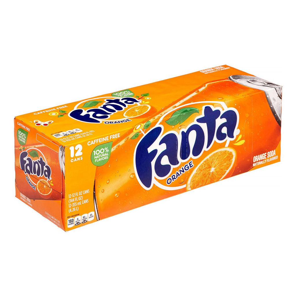 Fanta Orange Soda Cans 12PK - Seabra Foods Online