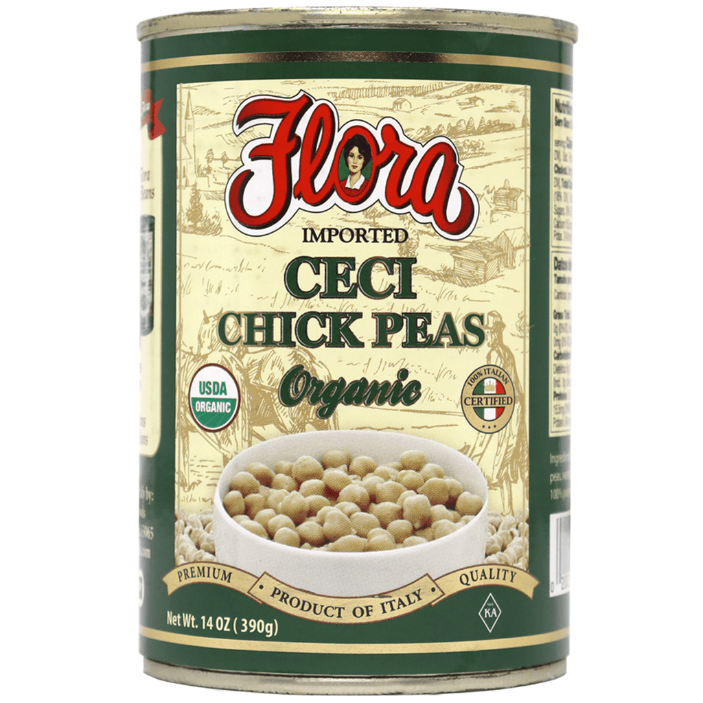 Flora Chick Peas Organic 14oz - Seabra Foods Online